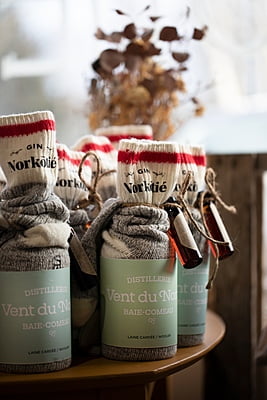 Ensemble cadeau Norkōtié + bas de laine Ensemble cadeau Norkōtié + bas de laine